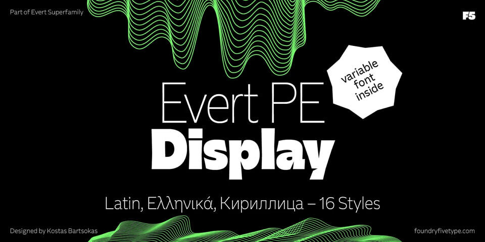Evert PE Font Family