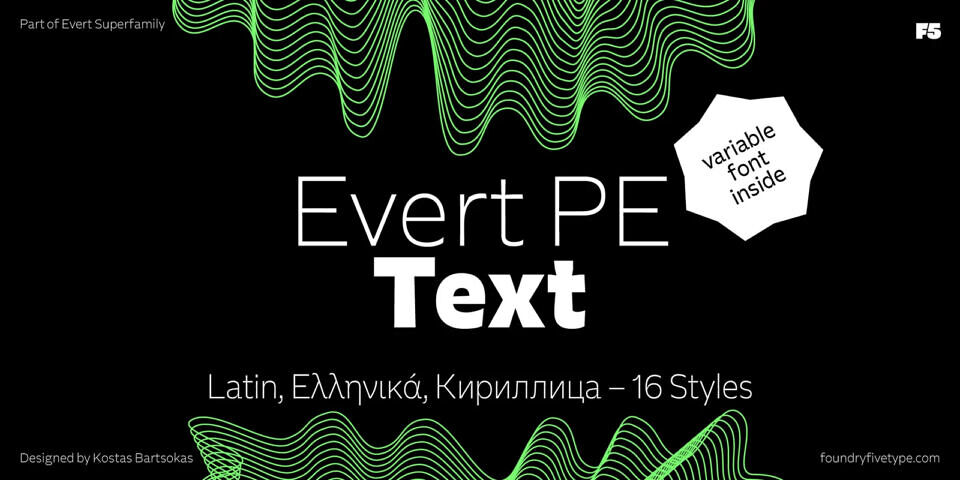 Evert PE Font Family