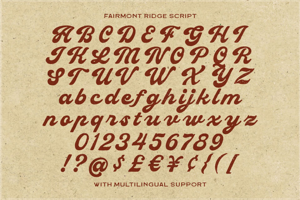 Fairmont Ridge Font Family