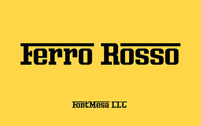 Ferro Rosso Font