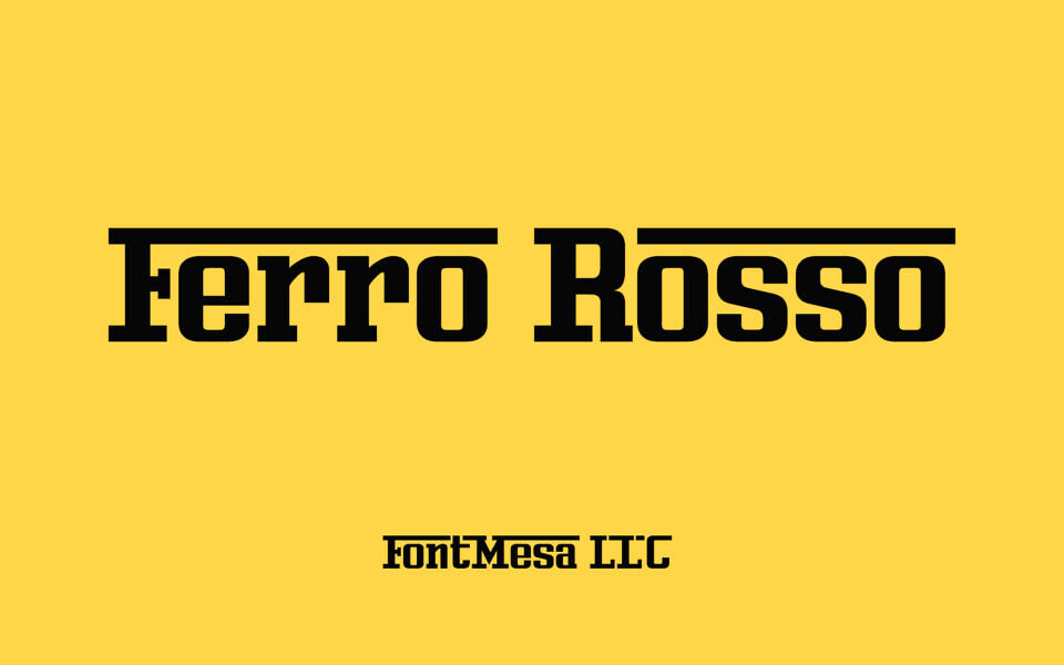 Ferro Rosso Font