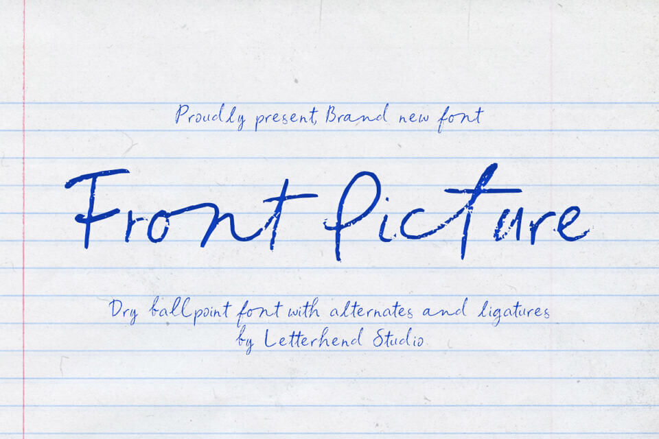 Front Picture Font