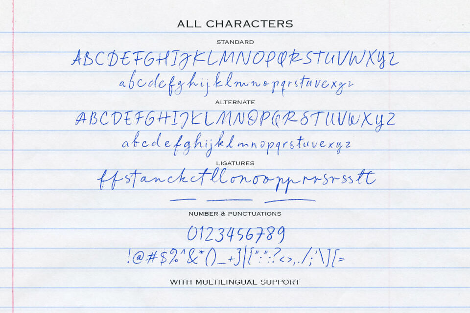 Front Picture Font