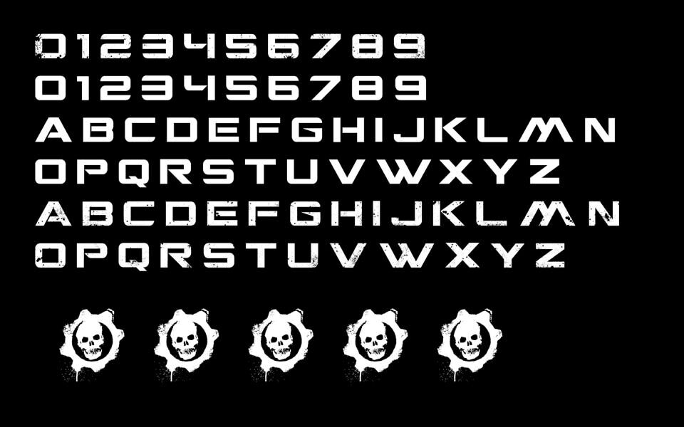 Gears Of War Font