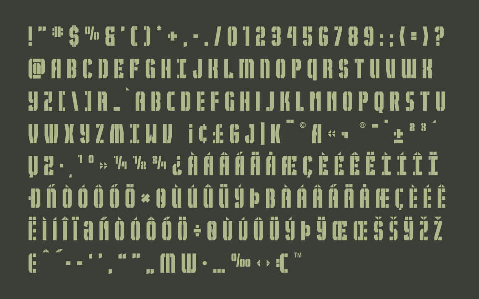 Gorilla Warfare Font Family