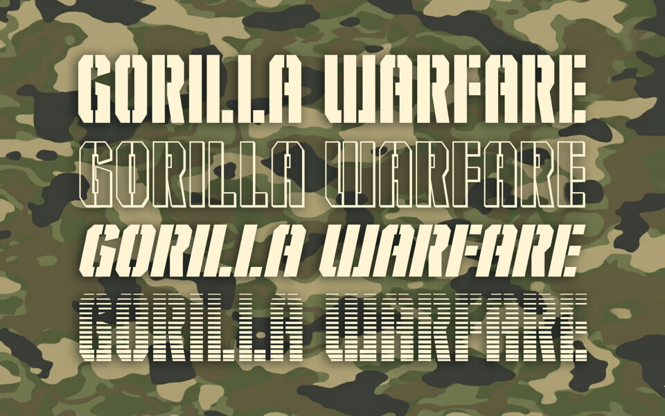 Gorilla Warfare Font Family