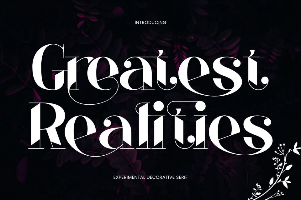 Greatest Realities Font