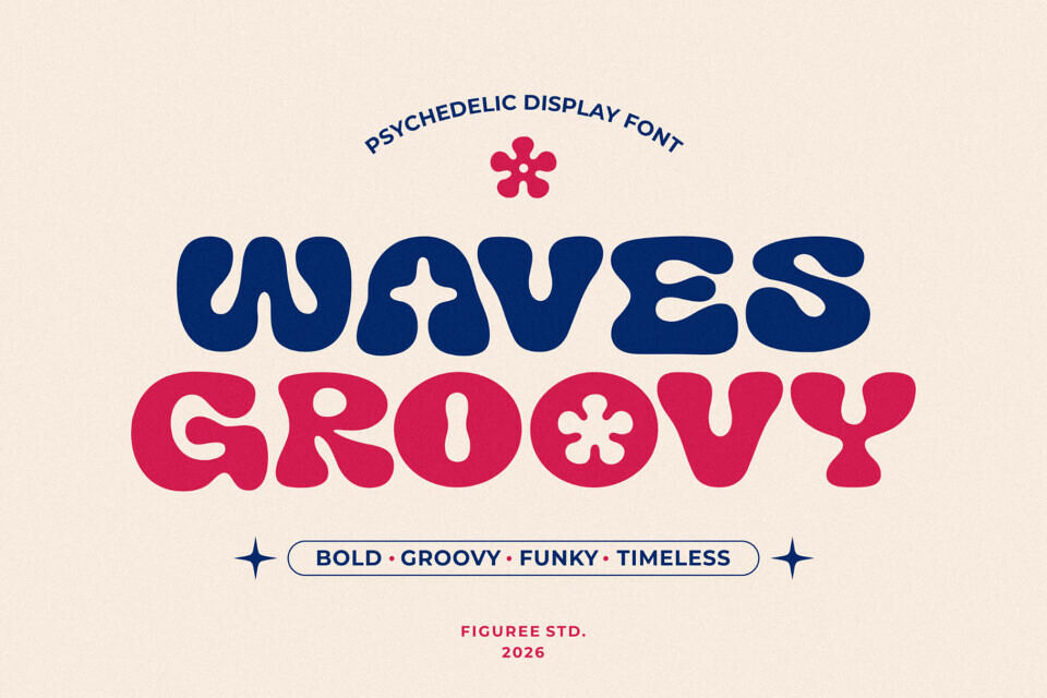Groovy Waves Font