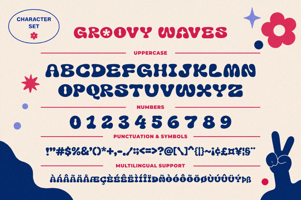 Groovy Waves Font