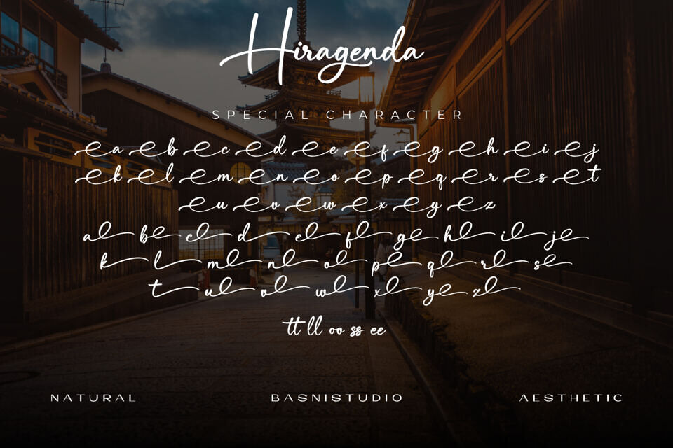 Hiragenda Font