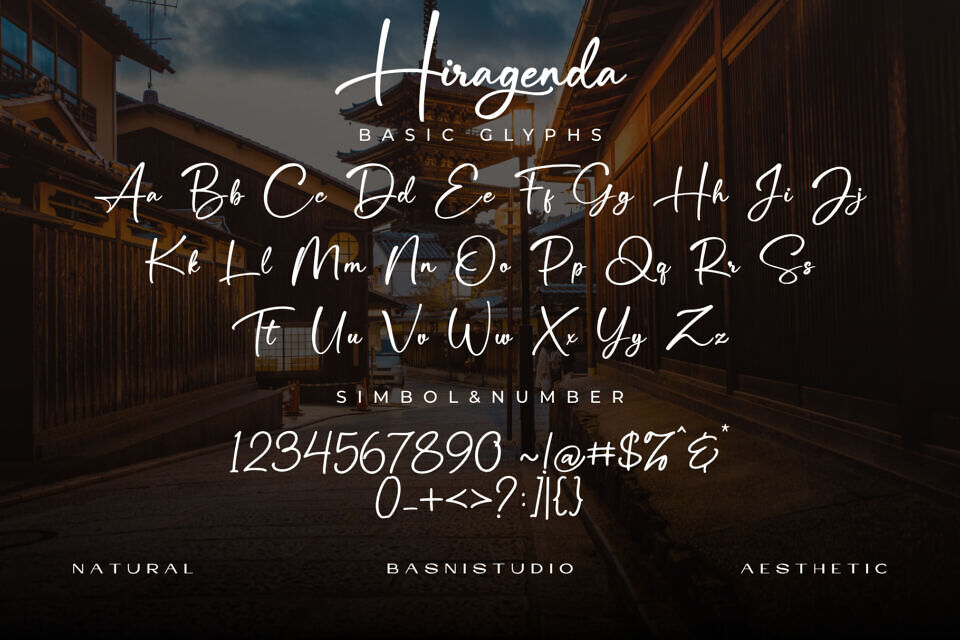 Hiragenda Font