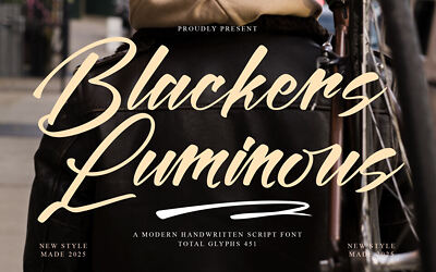 Httpswwwfontspacecomblackers luminous font f164429
