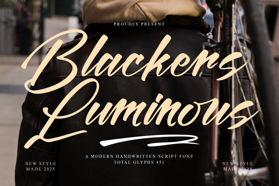Httpswwwfontspacecomblackers luminous font f164429