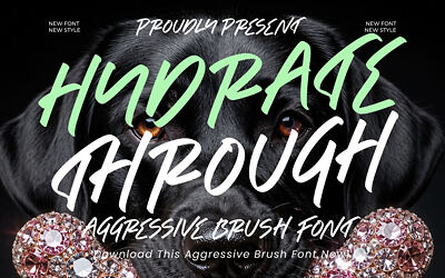 Hydrate Through Font
