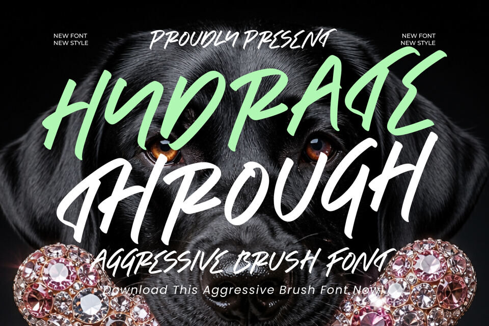 Hydrate Through Font