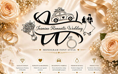 Jasmine Romantic Wedding Font