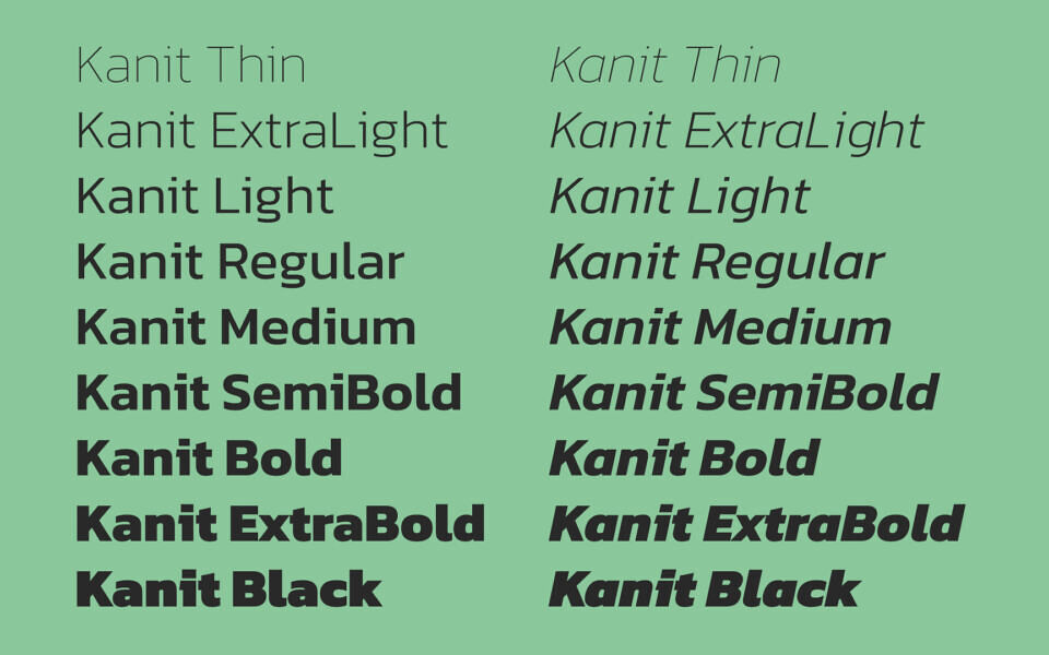 Kanit Font Family
