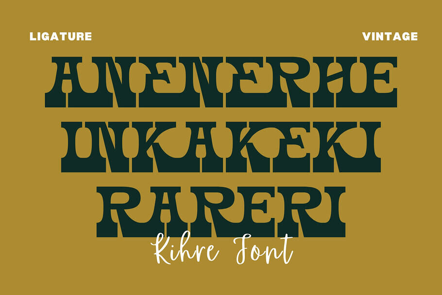 Kihre Vintage Font