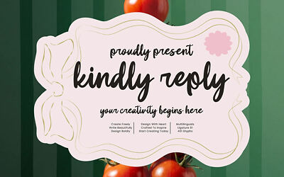 Kindly Reply Font