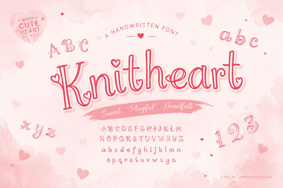 Knitheart Font