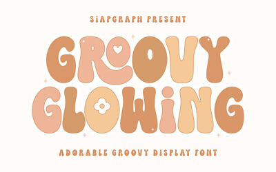 Groovy Glowing Font