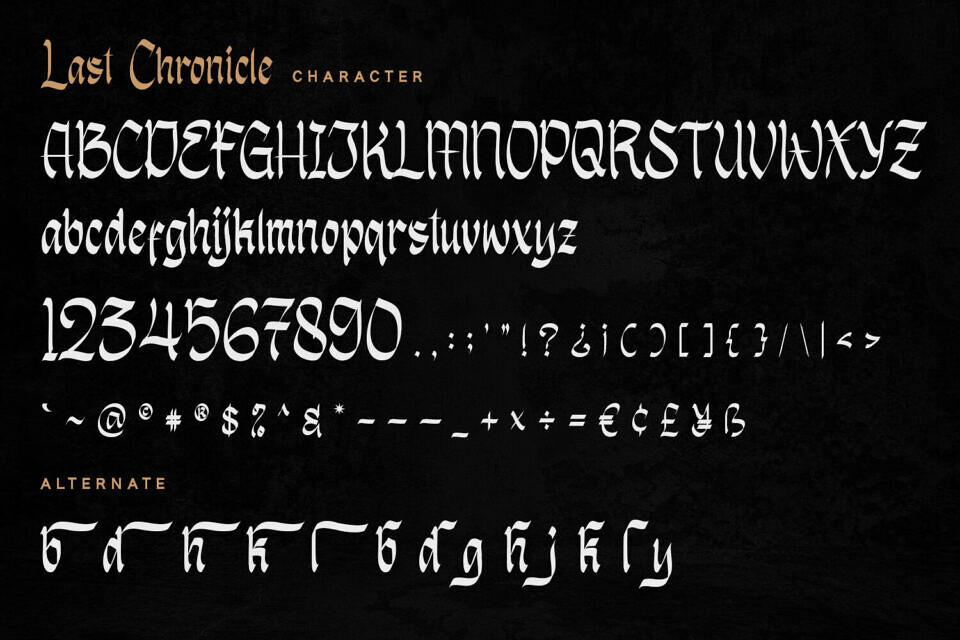 Last Chronicle Font
