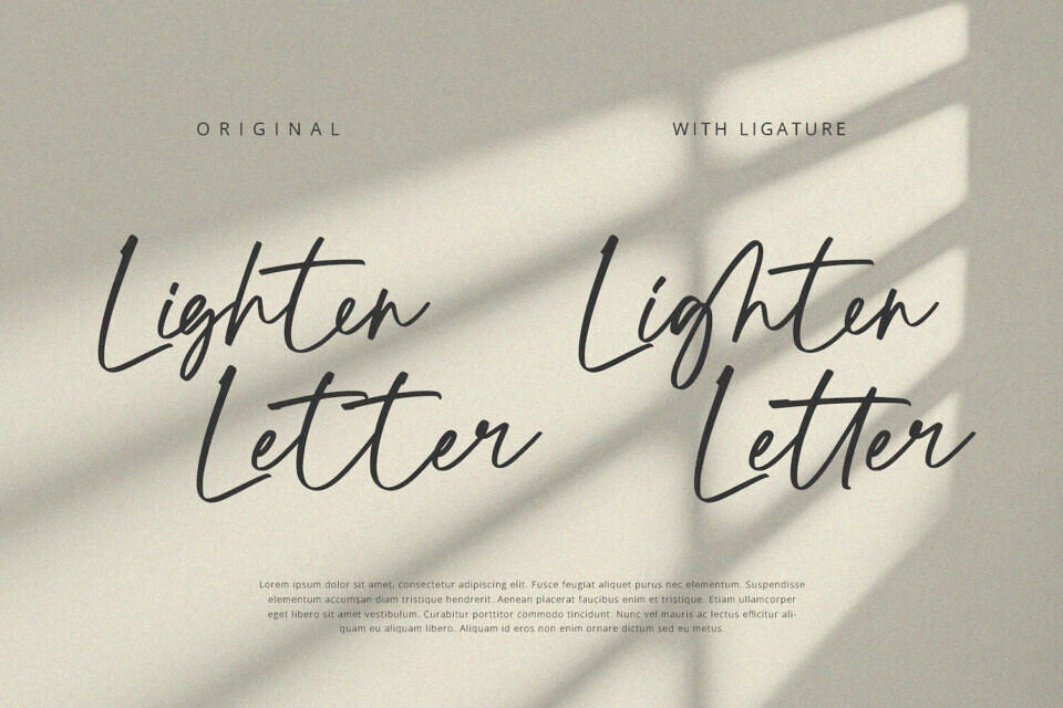 Lighten Font