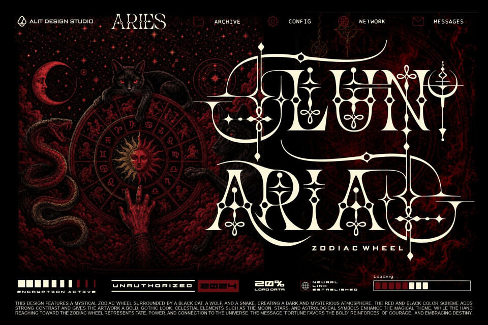 Lunare Magic Font