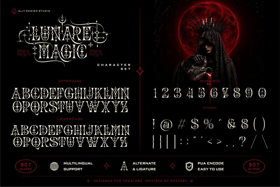 Lunare Magic Font