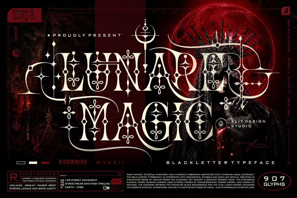 Lunare Magic Font