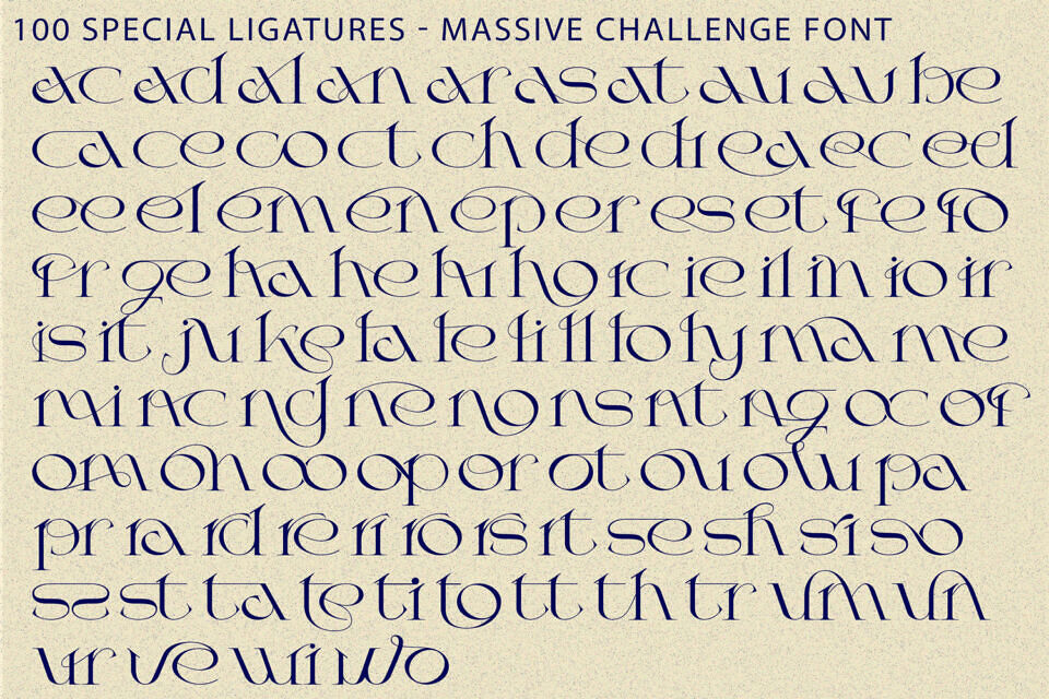 Massive Challenge Font