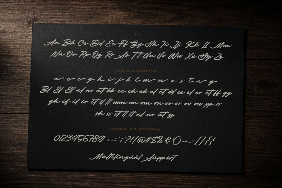 Master Signature Font