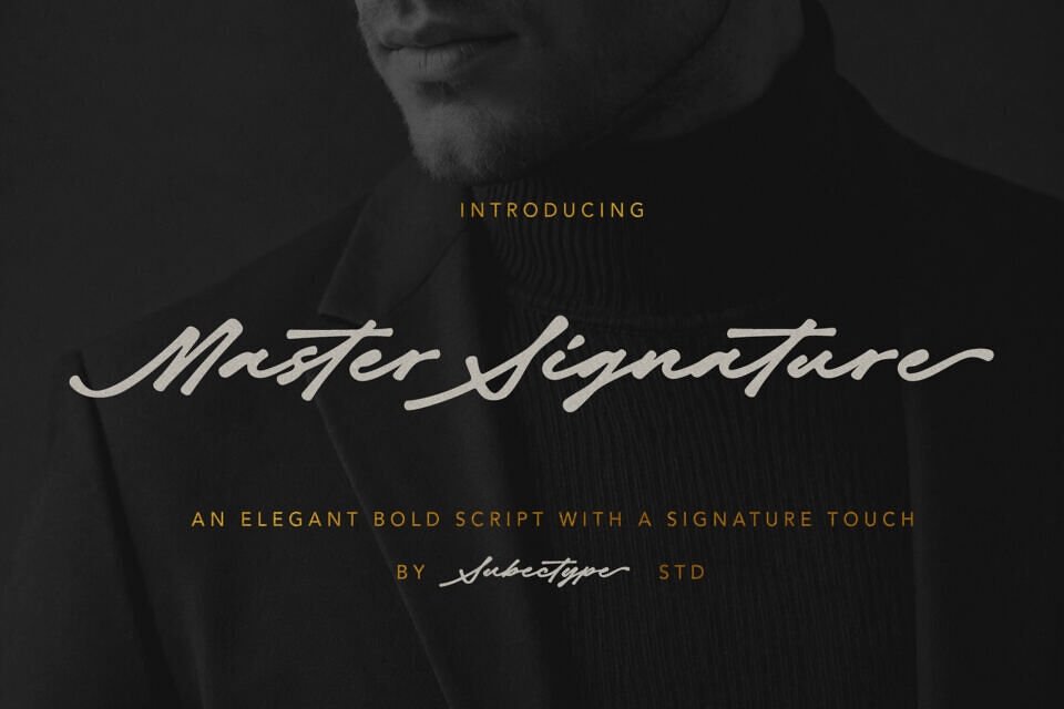 Master Signature Font