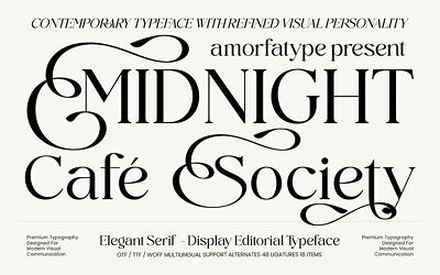 Midnight Cafe Society Font