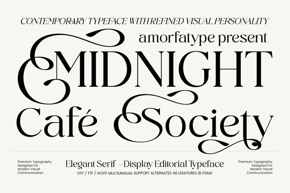 Midnight Cafe Society Font