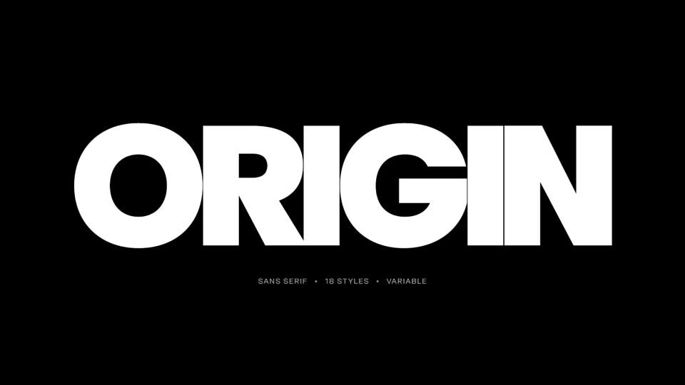 Origin Font Family