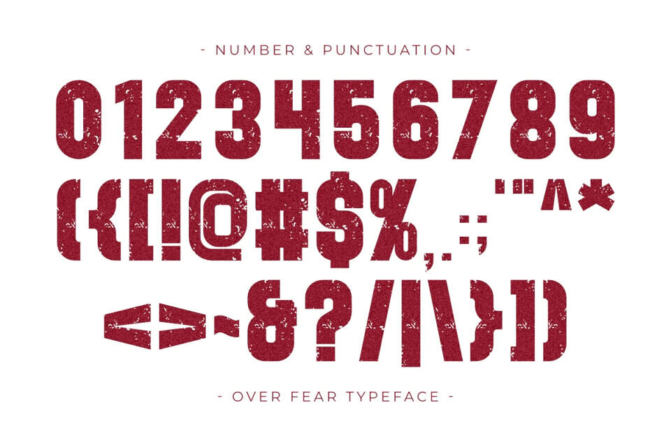Over Fear Font
