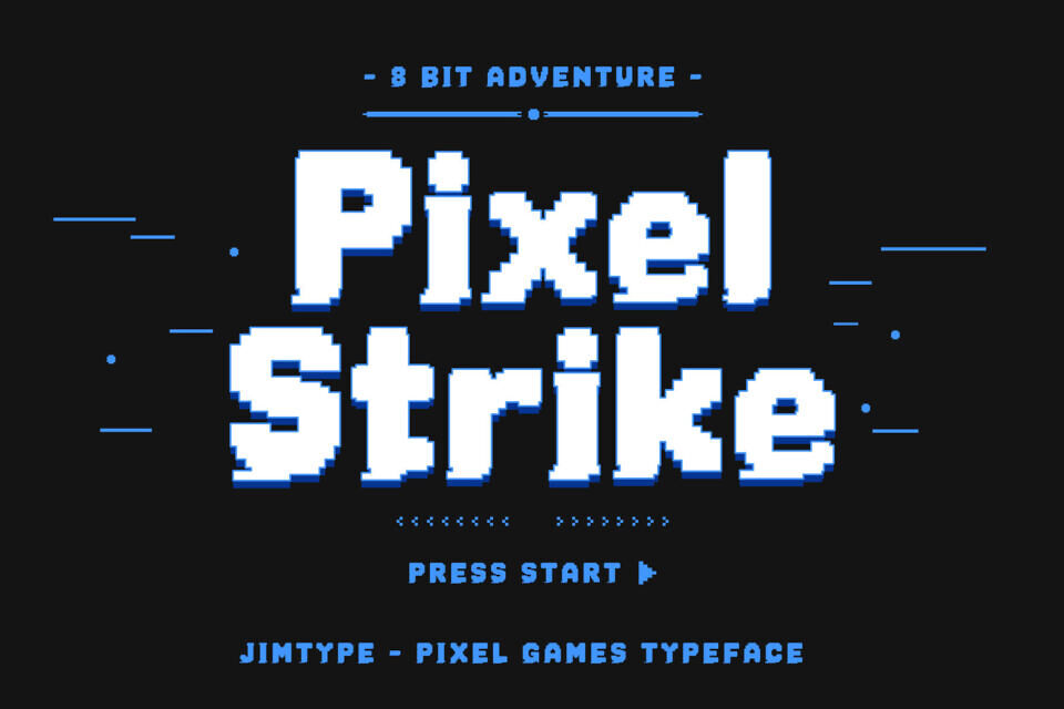Pixel Strike Font