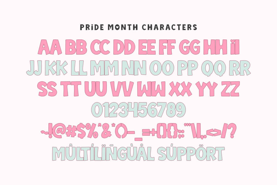 Pride Month Font