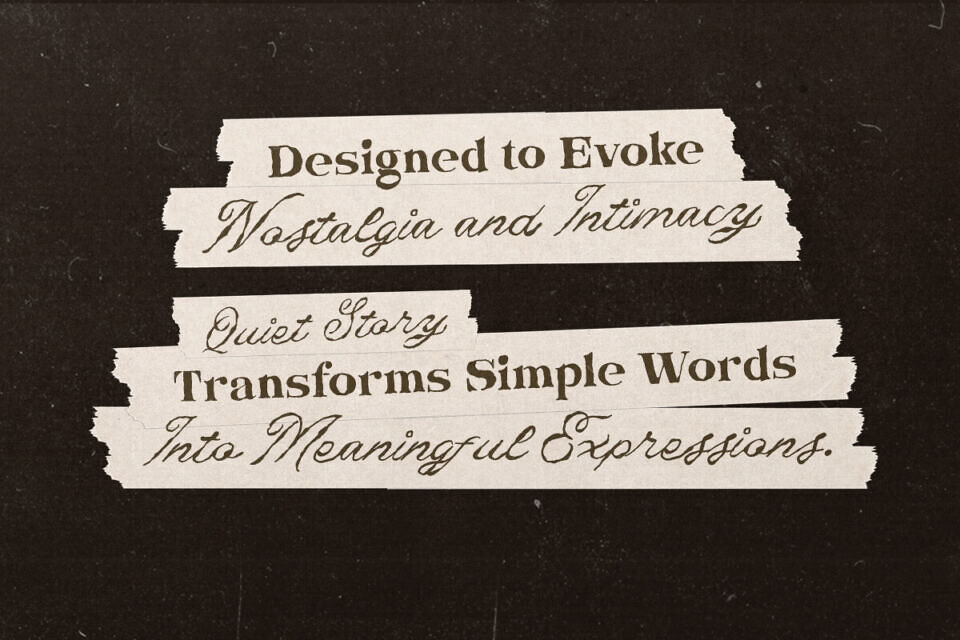 Quiet Story Font Duo