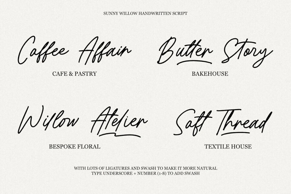 RT Sunday Willow Font