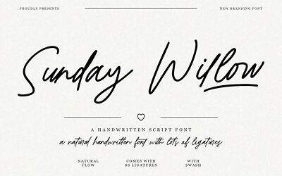 RT Sunday Willow Font