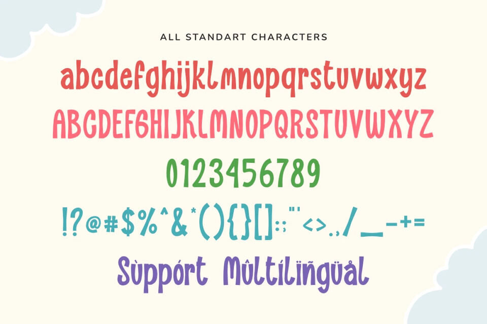 Rainbow Theory Font