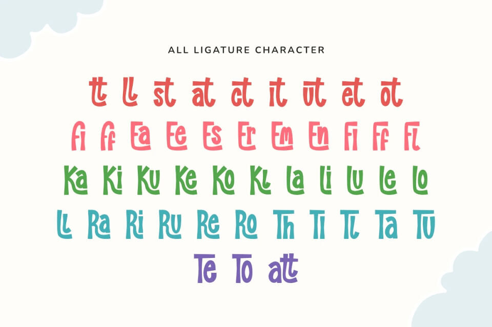 Rainbow Theory Font