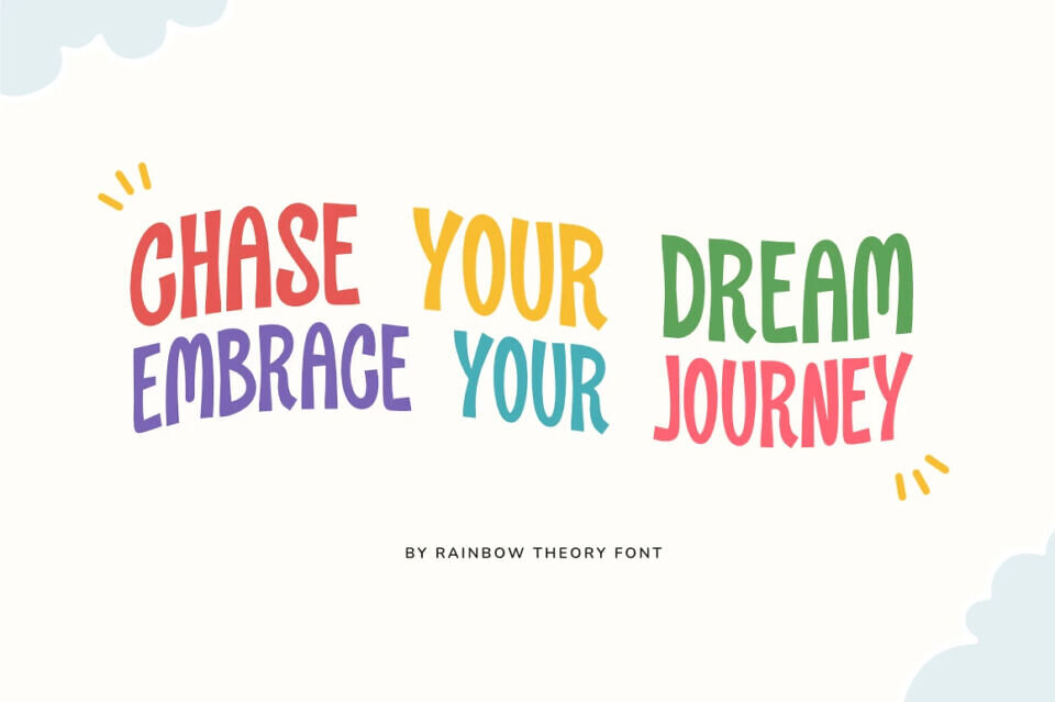 Rainbow Theory Font