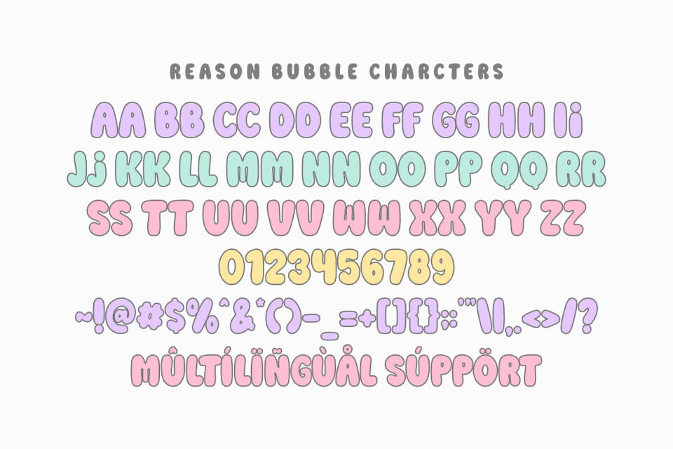 Reason Bubble Font