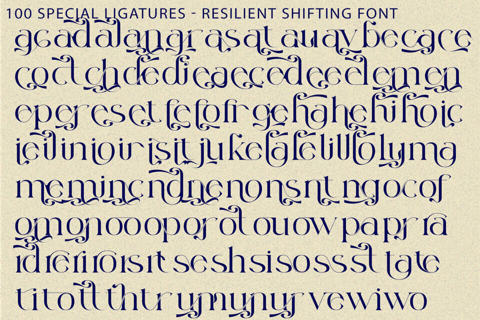 Resilient Shifting Font