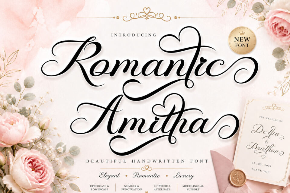 Romantic Amitha Font