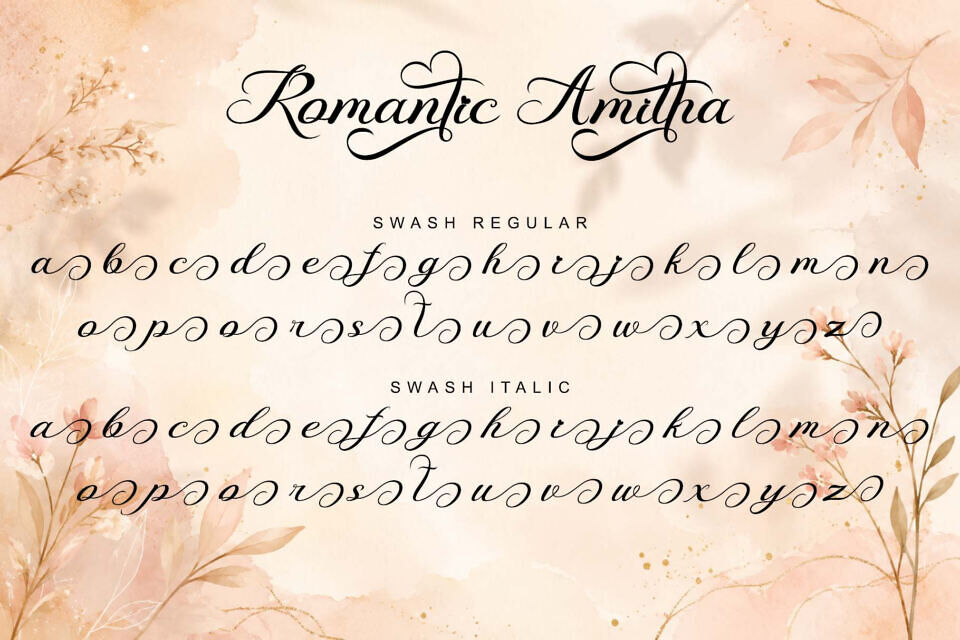 Romantic Amitha Font
