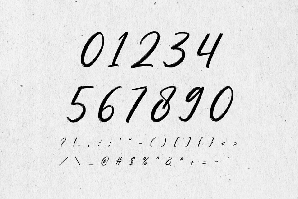 Ronthel Brush Font